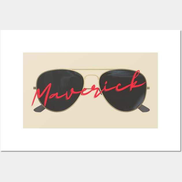 Maverick Wall Art by Life Happens Tee Shop